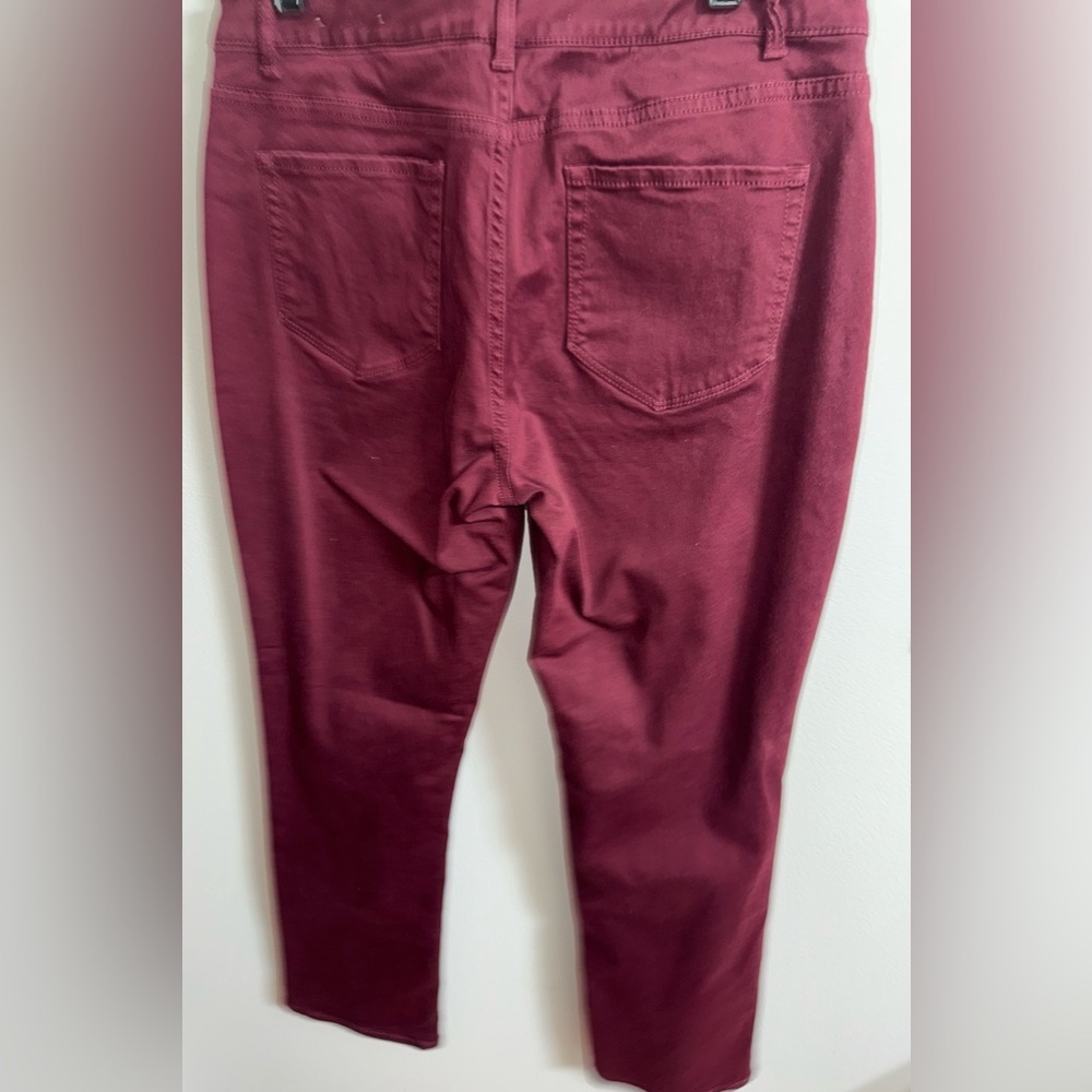 Cold Creek Stretch Ponte in Deep Wine - Picture 2 of 3